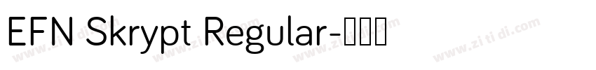EFN Skrypt Regular字体转换